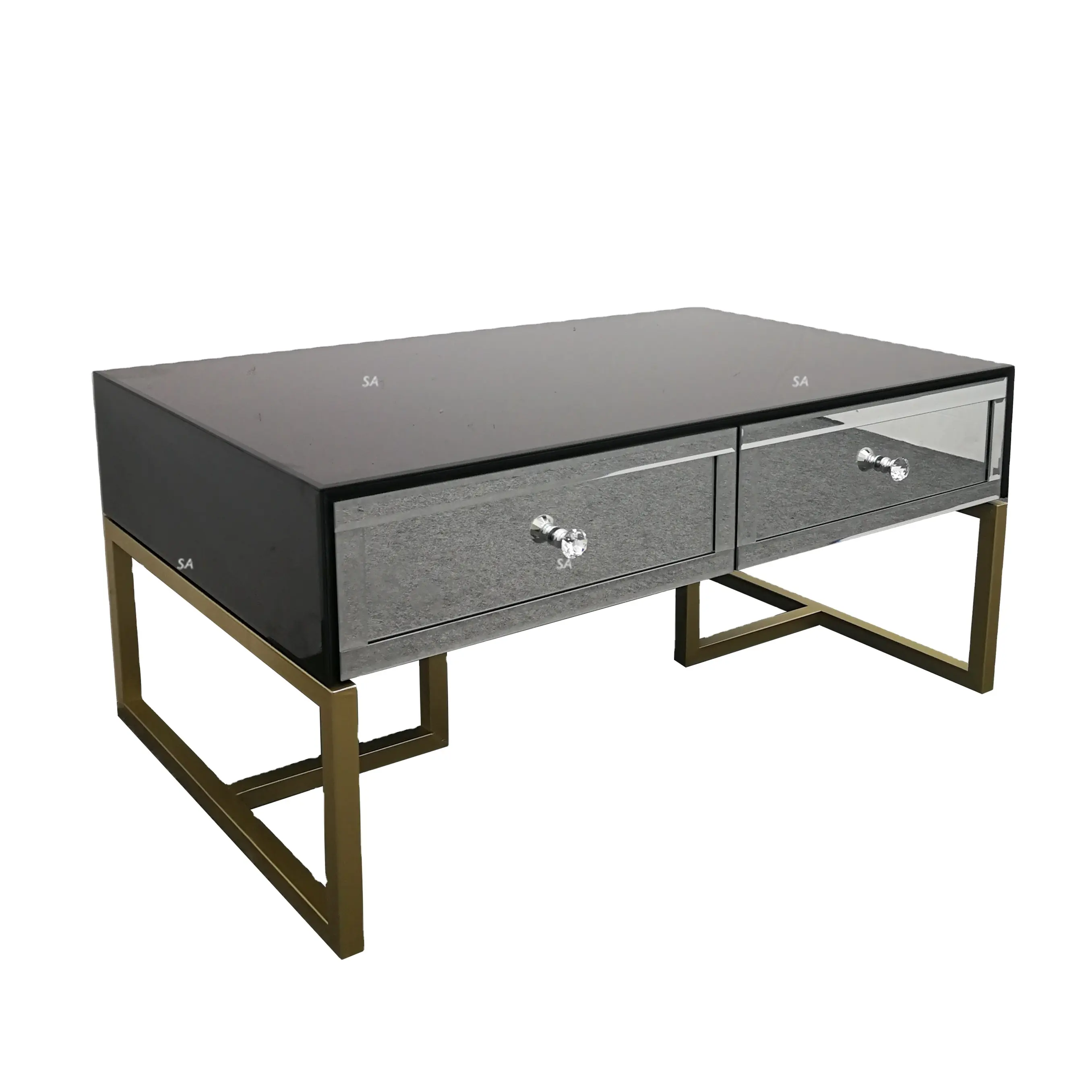 Modern All Handmade Popular General Use Framed with Mirrored Console Table for Living room