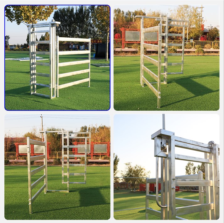 China 4/5/6 Bars Pre-galvanized Sheep Ranch Corral FenceGate Australia Galvanized Metal Livestock Cattle Yard Panel For Sale