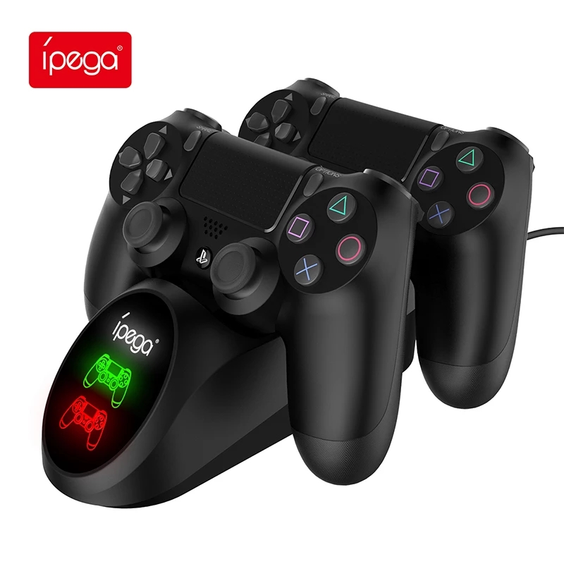 Ipega PG9180 Двойное Зарядное устройство Док-станция игровой контроллер Подставка для зарядки Держатель для игровой станции 4 беспроводной геймпад зарядное устройство База для PS4