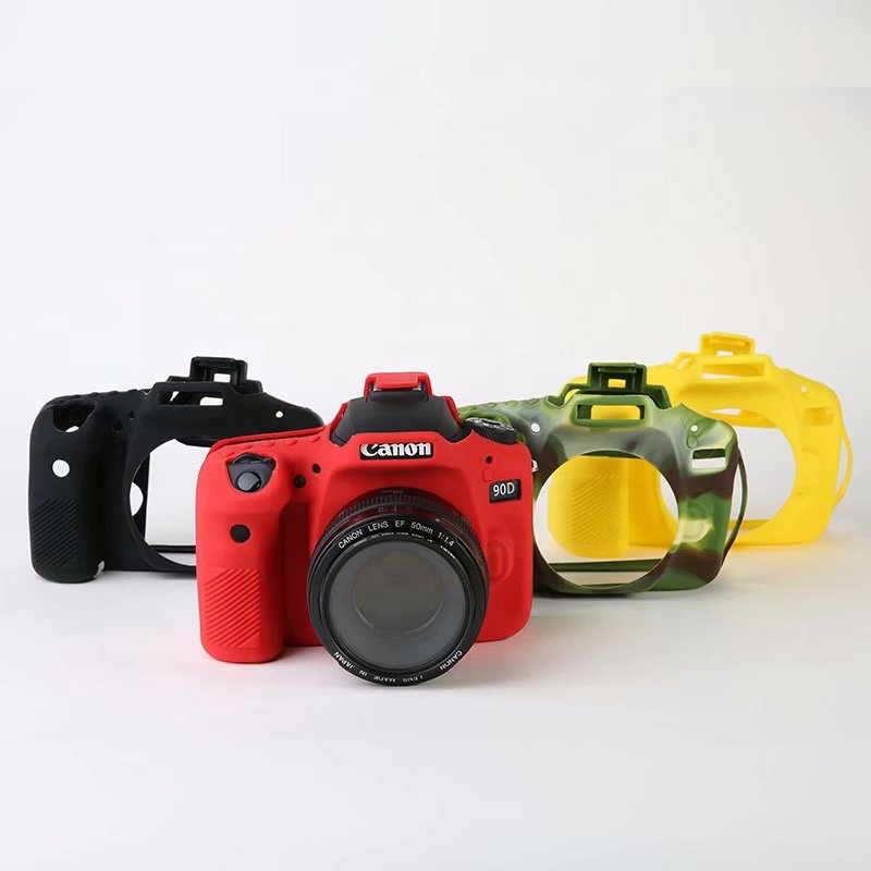 Лидер продаж, силиконовый чехол для камеры canon 90d, мягкий силиконовый резиновый защитный чехол