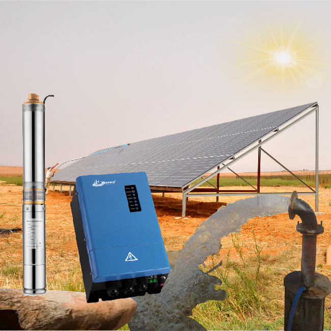 10HP 20HP 30HP agriculture water pumping system AC/DC Submersible solar Water pump