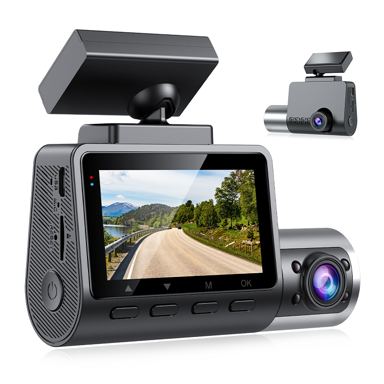3 канала 1080P Full HD ИК Ночное виденье Автомобильная камера DVR рекордер автомобильный черный ящик DashCam AD-516