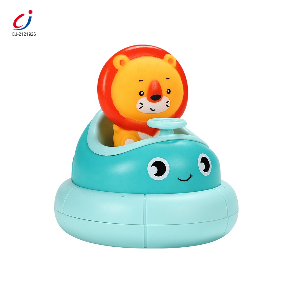 Baby bathing time electric spray water rotation floating cartoon ship bathtub toy