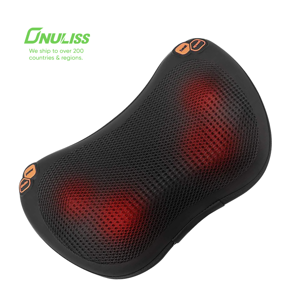 Back massager Pillow U-Shaped Massage Neck Pillow Kneading Shoulders Electric Shiatsu Back Pillow Massage