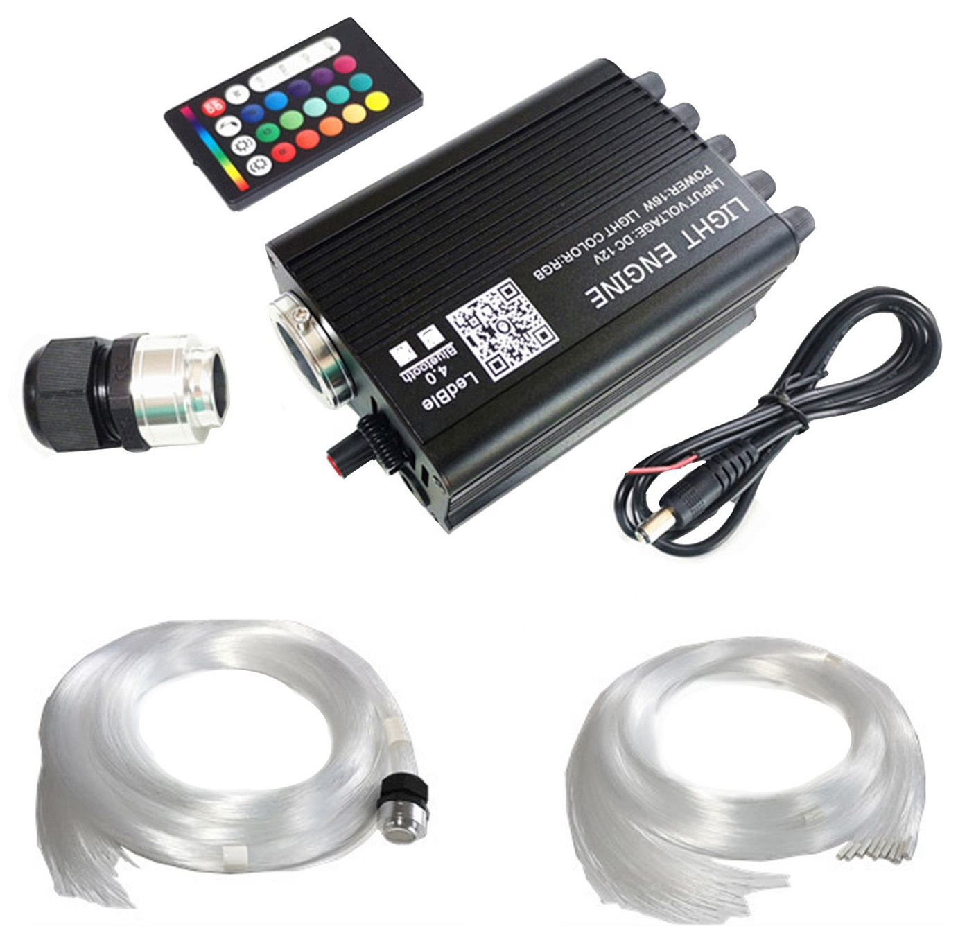 Wireless Voice Bluetooth App Control Twinkle Starry Sky Ceiling Fiber Optic Light Starlight headliner Kit For Car Lighting Decor