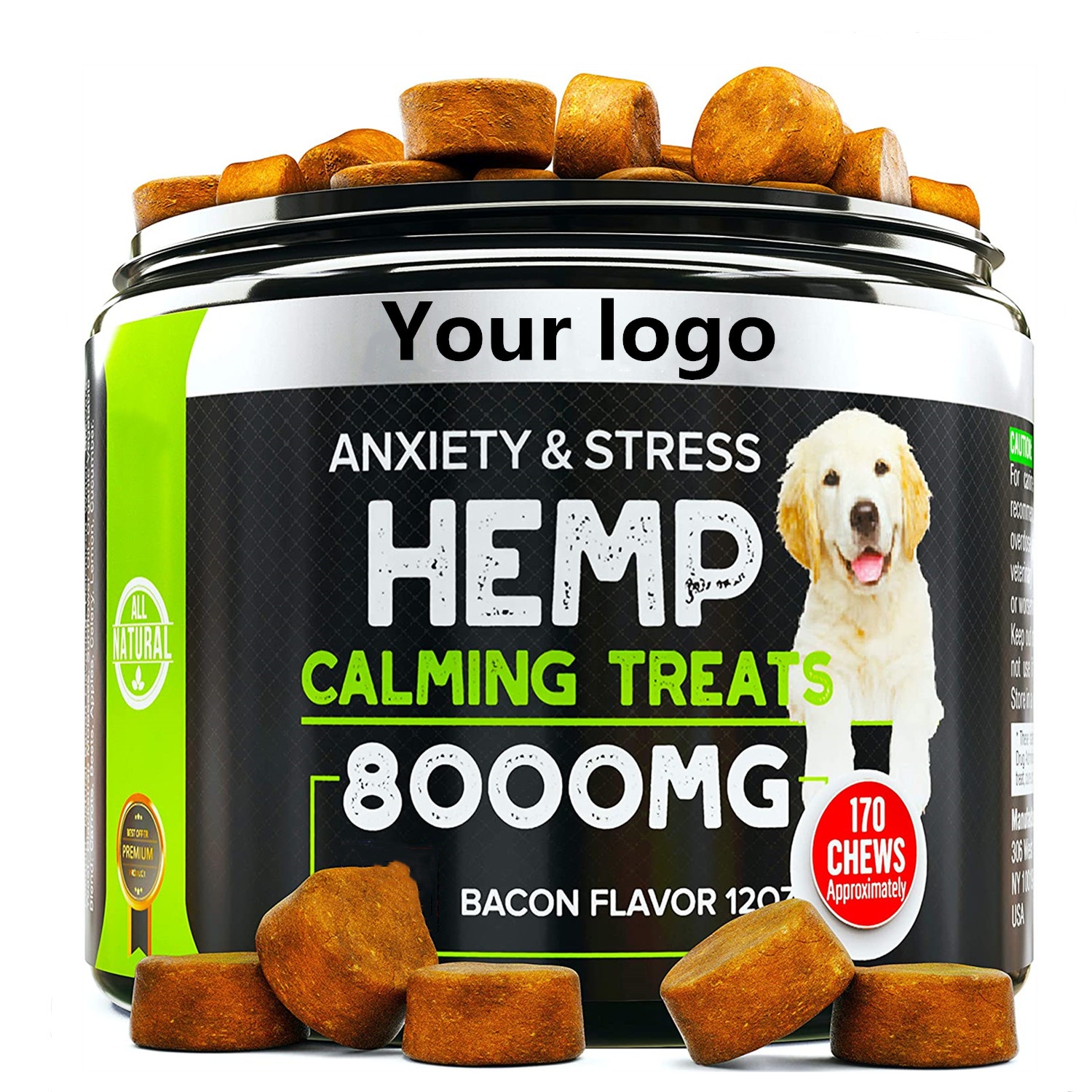 Organic Hemp cbd Calming Treats for Dogs Joint Supplements in stock Treats Infused with Hemp Oil pet treat