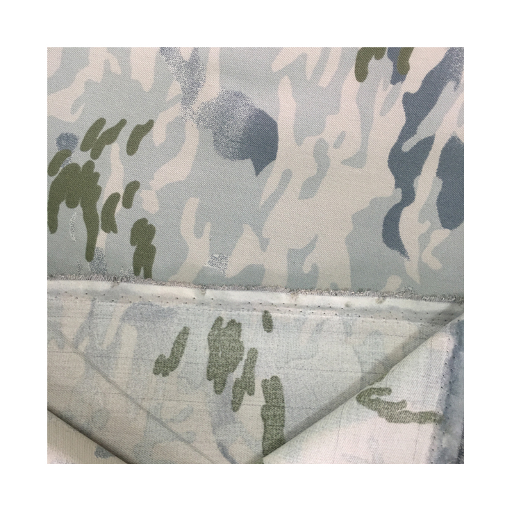 factory wholesale printed knit fabric Ternary blend camouflage printing fabric
