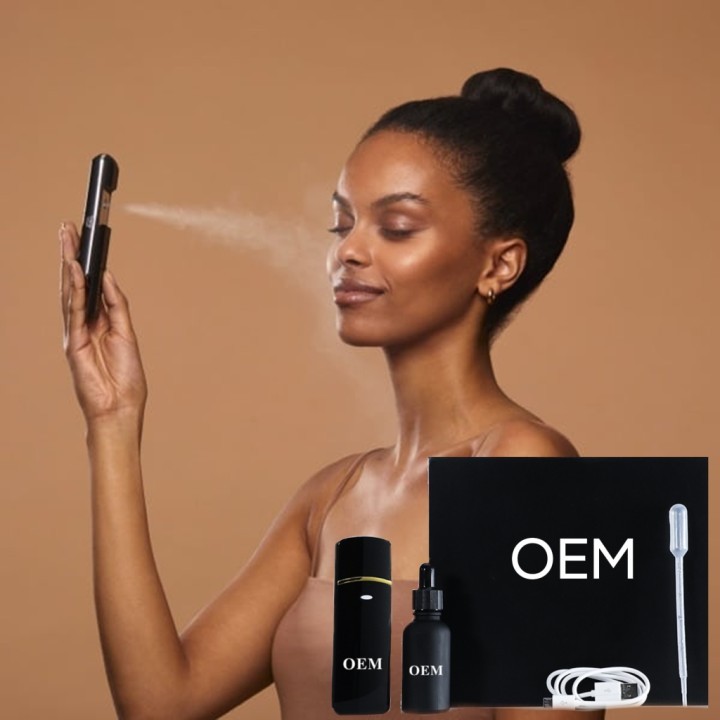 OEM ODM fake tan tanning oil spray machine For self Black Self Tanning Mitt set and hairband