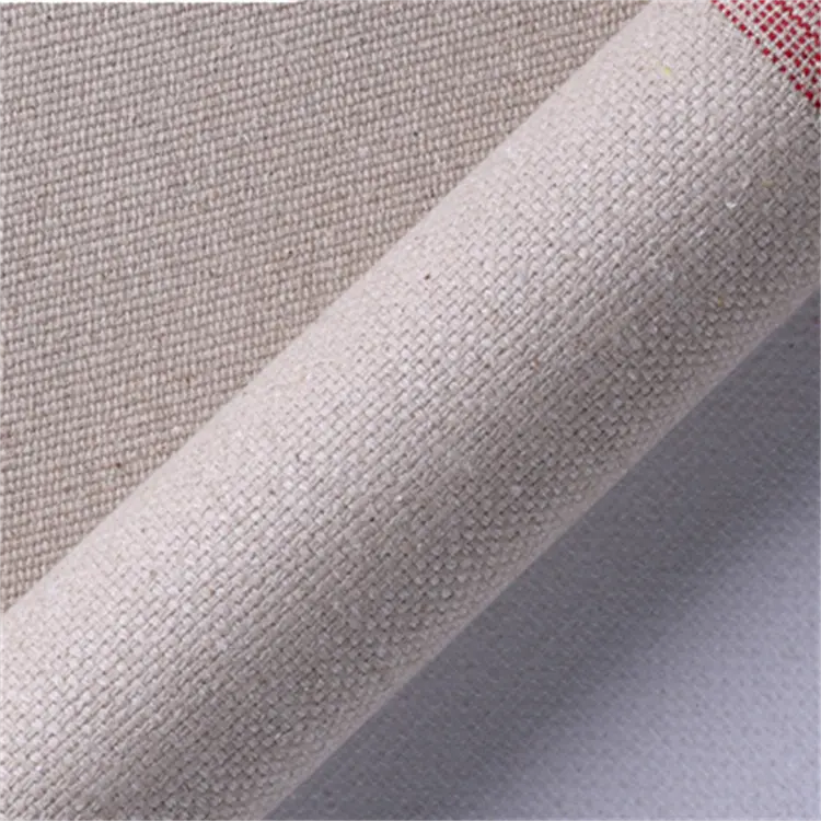 High quality artist linen canvas fabric roll linen blend canvas for painting for drawing