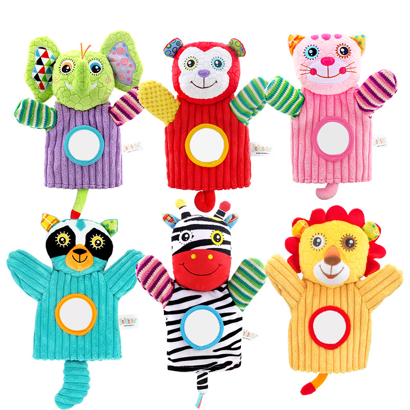 stuffed animal pattern dog hand puppet doll toy gift