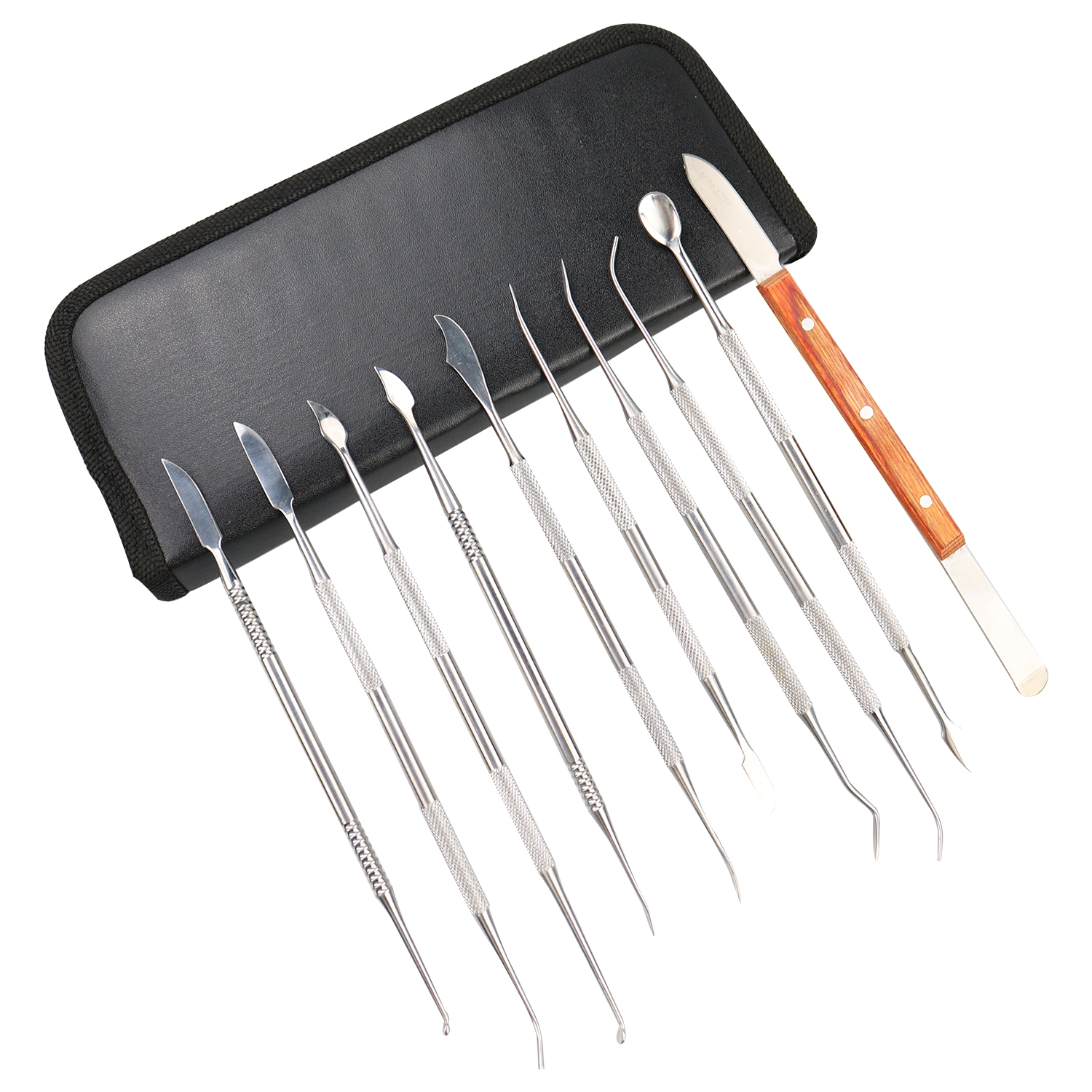 Steel Wax Carving Tool Dental Clay Pottery Plaster Sculpture Carvers Tools Kit Dabber Tool Set