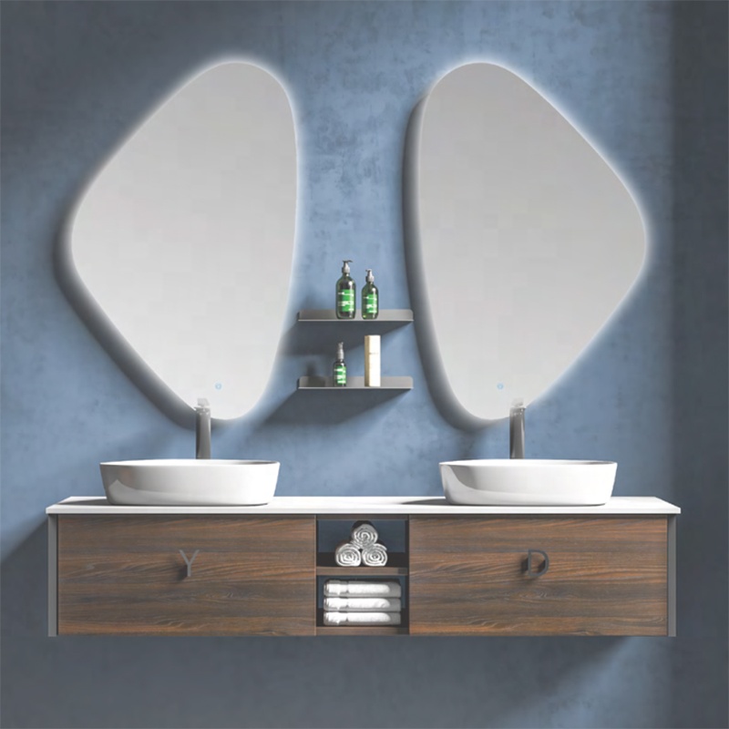 Modern Luxury Bathroom Furniture Bathroom Vanity Plywood Bathroom Cabinet with Slab Basin