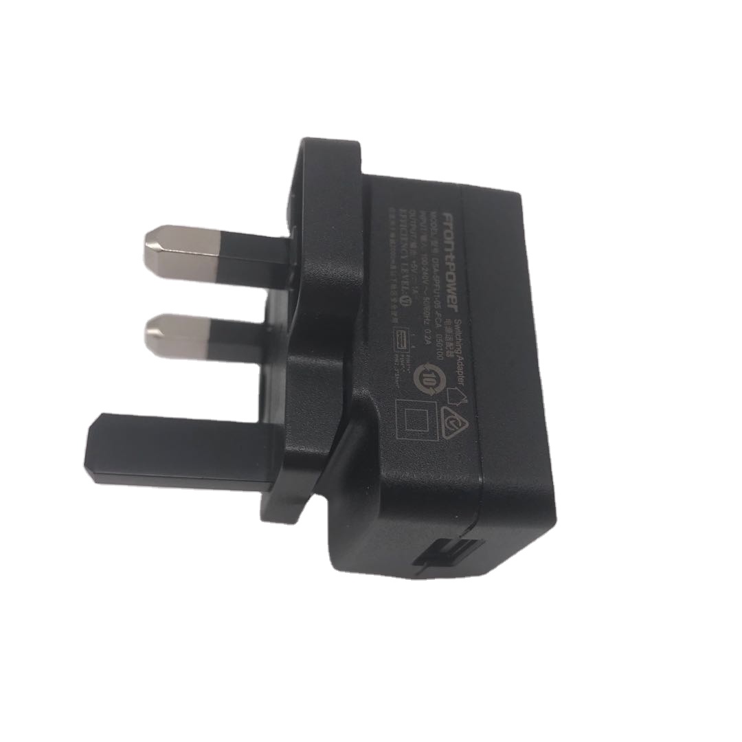 PSB Сертифицированный 5V1A USB адаптер питания зарядное устройство с вилкой Сингапура для бытовой электроники