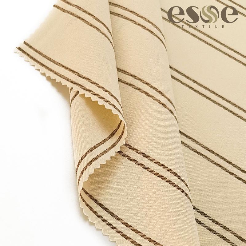 ESSE текстиль CEY жаккард 4 way stretch креп атласной ткани саржевого 100% полиэстер пряжа окрашенная волокна тела