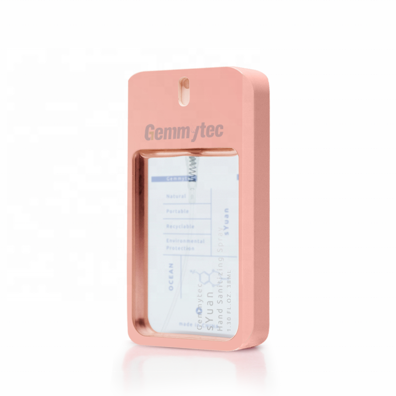 Gemmytec 2020 модный Бесконтактный 38 мл Карманный чехол для дезинфицирующего средства для рук многоразовый диспенсер для жидкого тумана