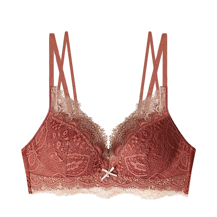 high quality bamboo non wire front closure seamless latex wireless push up soft comfortable big breast plus size bra