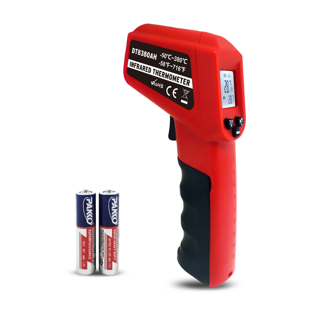 Cheerman DT8380AH(-50-380C) Промышленный лазерный инфракрасный термометр, пистолет для измерения температуры, цифровой инфракрасный термометр 12:1