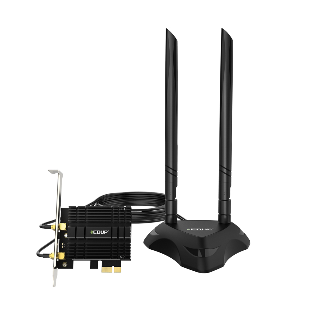 Чипсет EDUP AX200NGW AX3000Mbps PCI-E карта беспроводной адаптер с антенной с высоким коэффициентом усиления