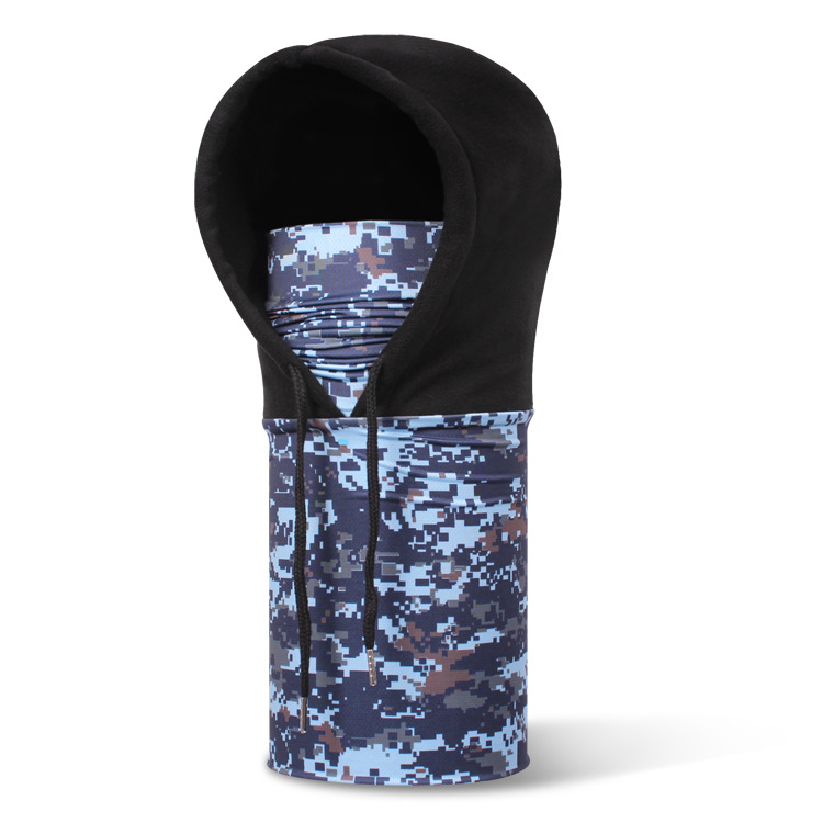 Autumn and winter warm polar fleece hat bandana camouflage tam-o'-shanter cycling wind mask men's and women's outdoor sports