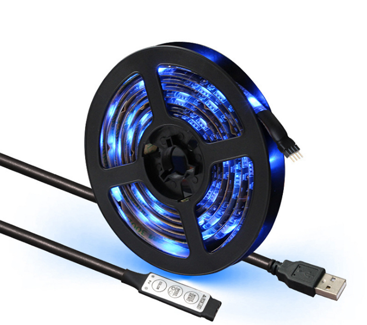 Светодиодная подсветка для телевизора 5050 RGB мобильное приложение Smart Bluetoot музыка USB