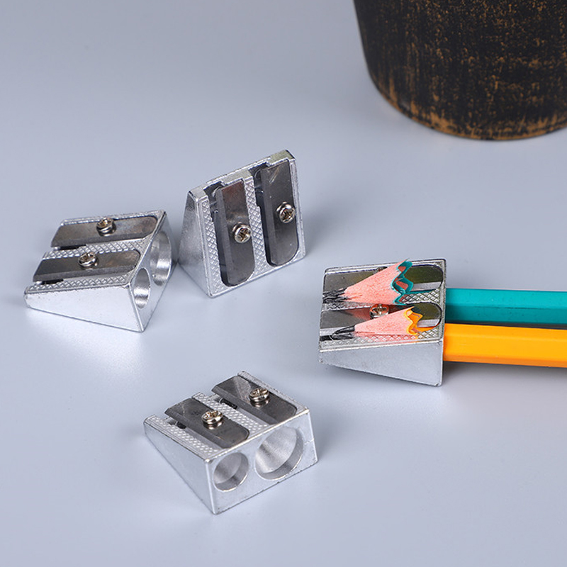 2021 China Metal Aluminum Pencil Sharpener with 2 holes Dual-hole