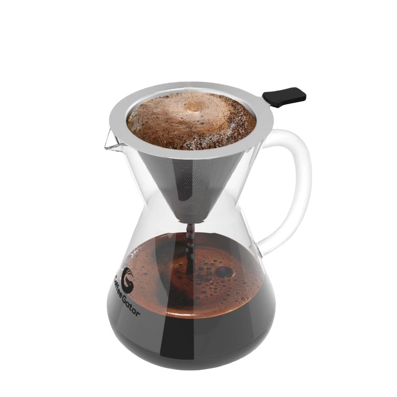 Брендовая бумага v60, нержавеющая сталь, ручная капельная прошивка, фильтр для кофе