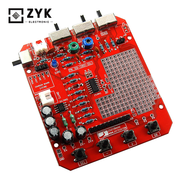 Fully Welded Assembled DSO138 Mini Digital Oscilloscope DIY Electronic Kits with Probe