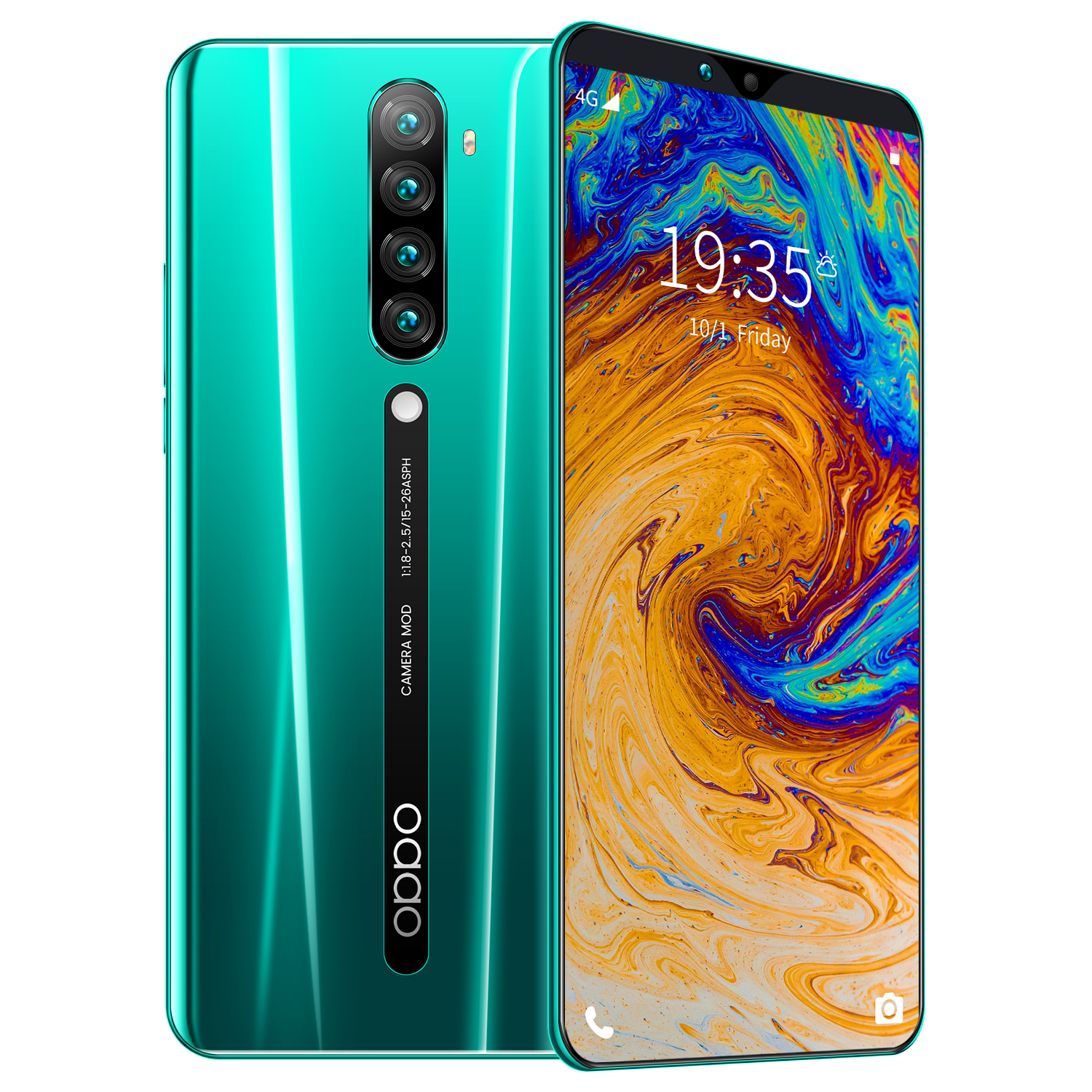 Смартфон на Android с большим экраном, 4G, 6,3 дюйма, 6 + 128 ГБ