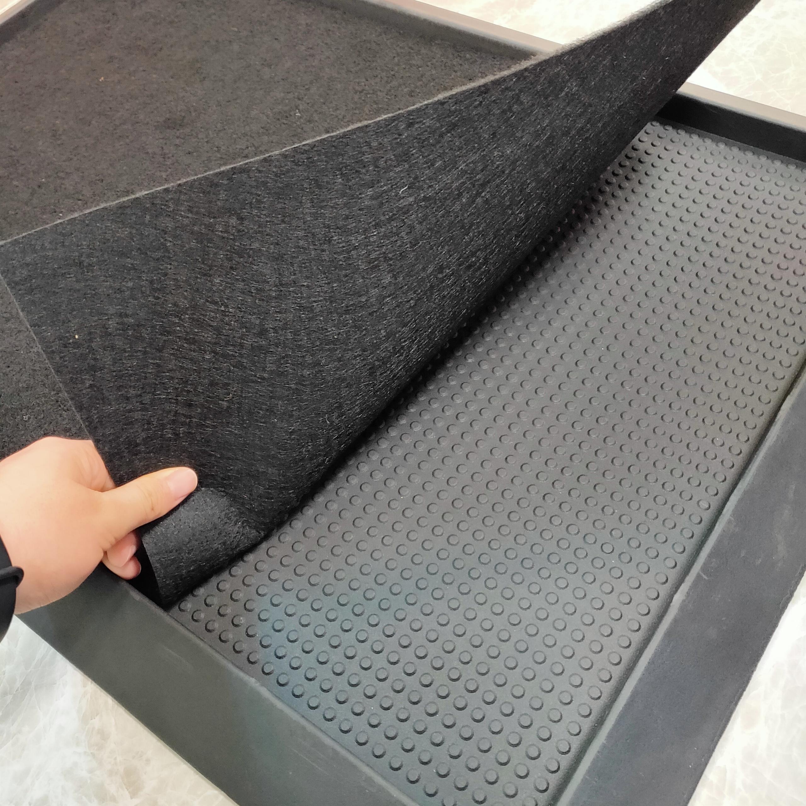 Лидер продаж Amazon 2020, резиновая ПВХ противоскользящая дренажная подошва, очищающая прочная устойчивая к коррозии резиновая подставка, напольный коврик