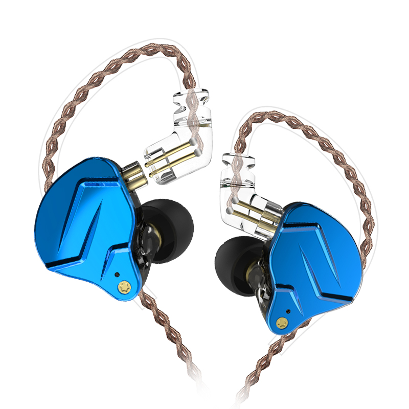 KZ ZSN Pro металлические наушники 1BA + 1DD гибридные технологии HIFI бас наушники Спортивная шумоподавляющая гарнитура 3,5 мм 2PIN