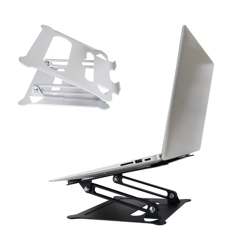 2021 Portable Double Raised Notebook Bracket Laptop Stand Folding Desktop Holder For 11-17 Inch Laptop Stand Electronic Device
