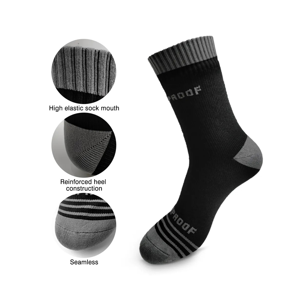 100% waterproof  OEM outdoor running riding sport men socks wudu water proof socks for muslim wudu socks