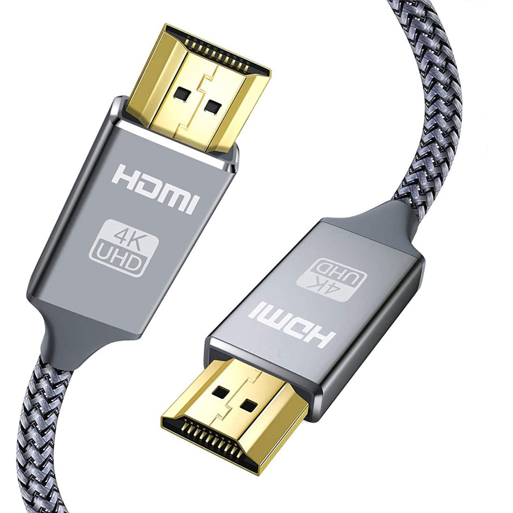 Кабель 4K HDMI, высокоскоростной кабель 18 Гбит/с 2,0, 4K, 3D, 2160P, 1080P, плетеный шнур Ethernet - 28AWG