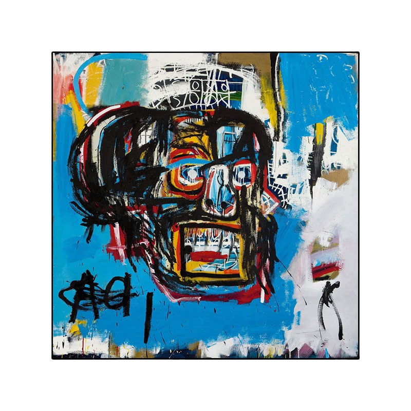 Абстрактная уличная граффити Basquiat, подвесная картина для гостиной, спальни, ресторана, модная декоративная картина