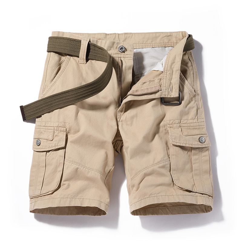 High quality kakhi trending men cargo shorts with pockets men utility stack cargo pant