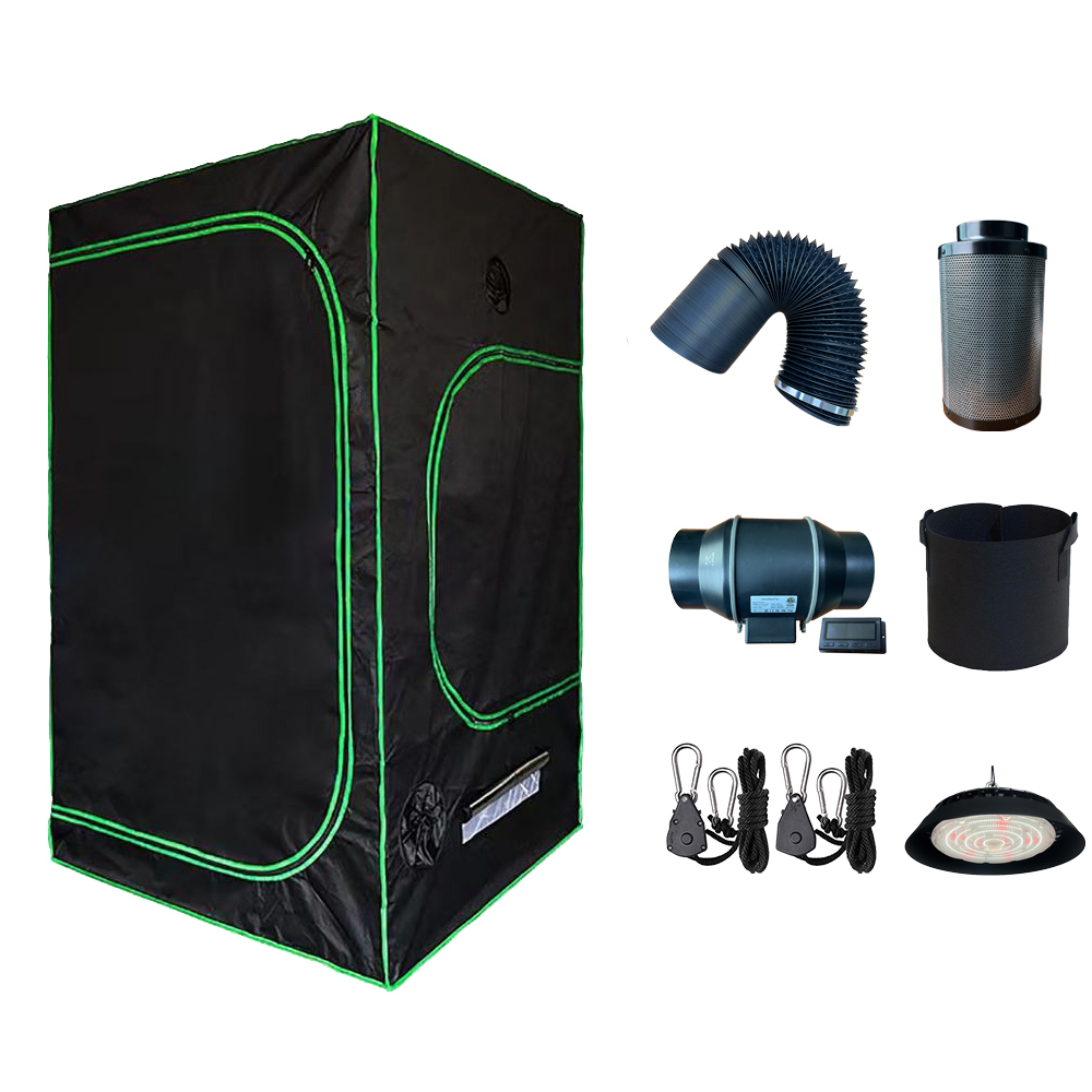 factory outlet 120x120x200 4x4 Hydroponic Large Durable Garden Plant Growth Greenhouse Indoor Grow Tent Complete Kit