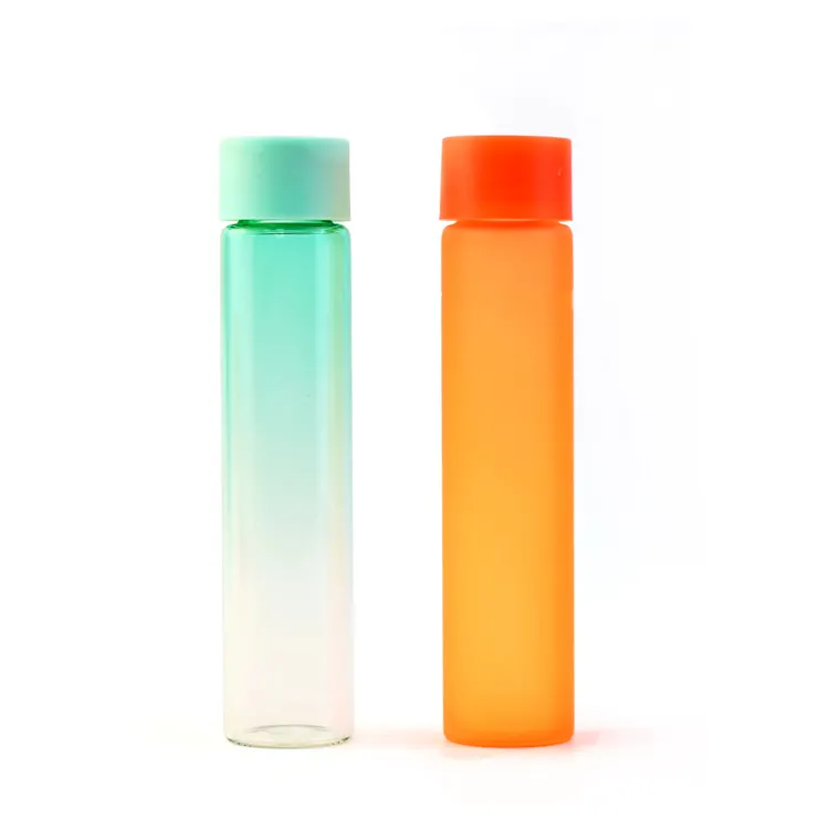 Factory Customized Heat Resistant Borosilicate Colored Round Bottle Glass Test Tube Transparent Bottle Brown Test Tube Flower