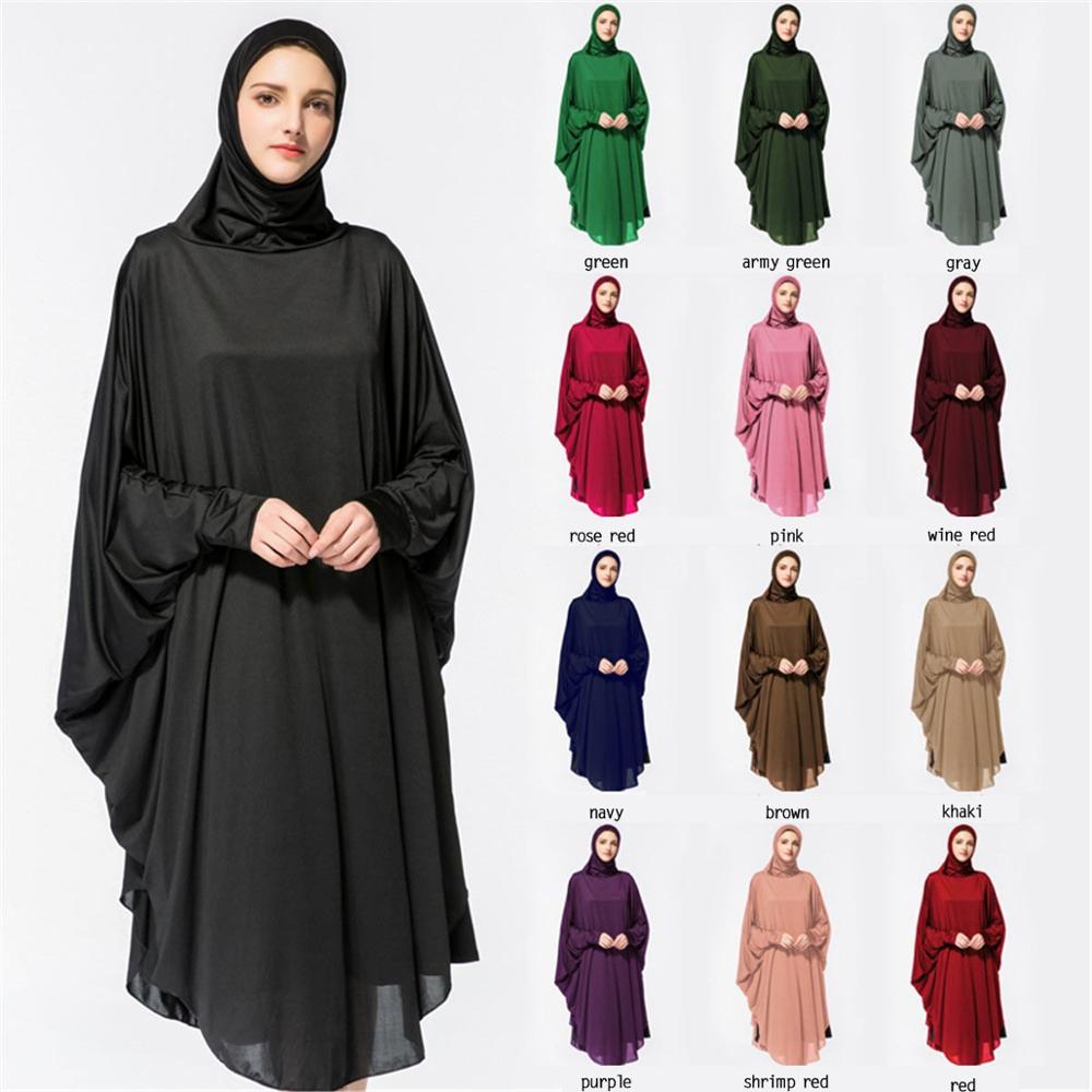 Женский мусульманский хиджаб, платье, молитвенные абайы, рукав, халат Jilbab, мусульманская одежда, абайя, молитвенный головной платок Рамадан YMY102