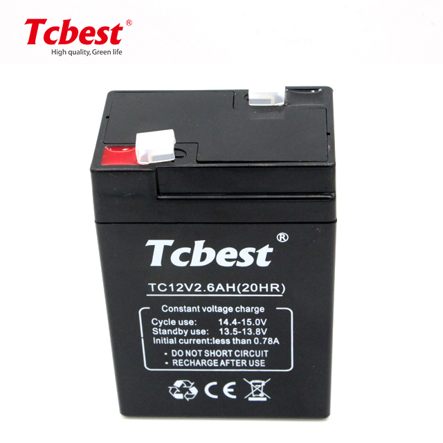 Долговечная свинцово-кислотный 12V 2.6AH аккумуляторная батарея для солнечной системы питания