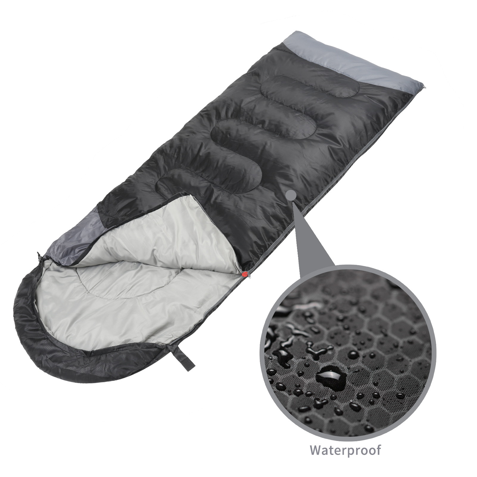 EchoSmile Camping Sleeping Bag 3 Seasons Single Person Sleeping Bag with Lightweight Waterproof for Adults
