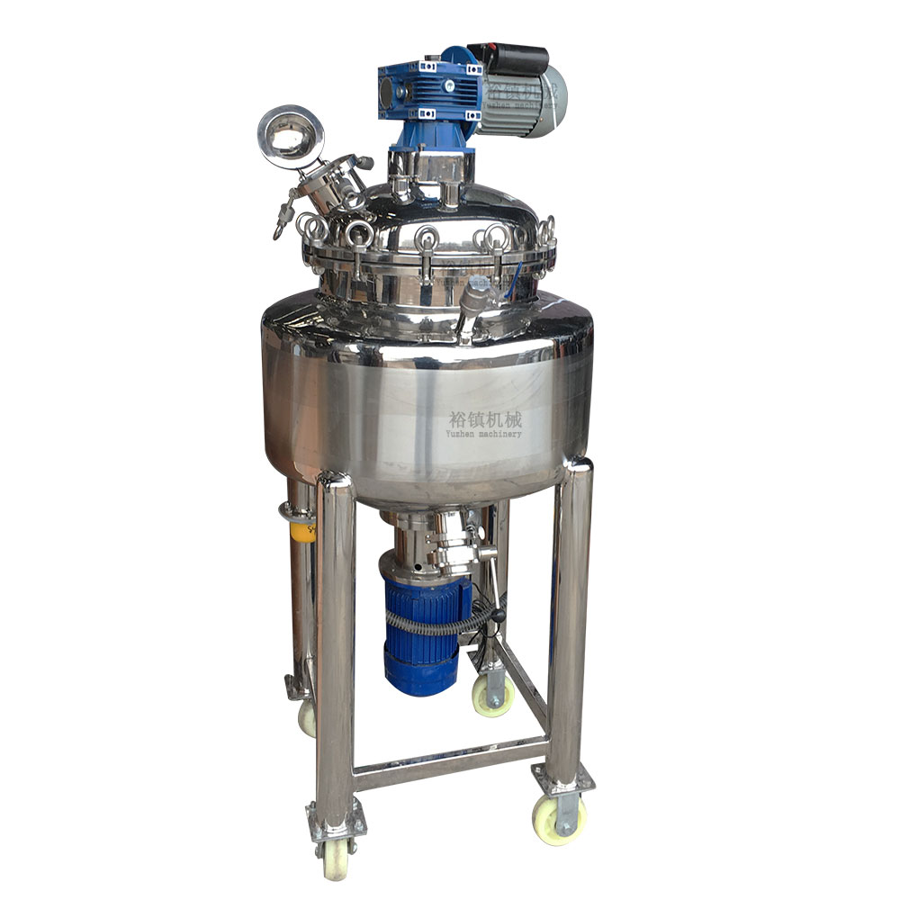 Stainless Steel High Pressure Double Stirring Kettle Emulsification Tank Mixing Tank for Cosmetic