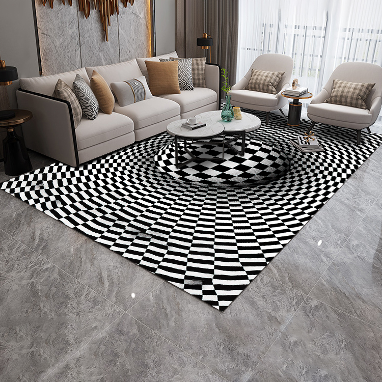 Anti Slip Polyester Room Rugs Hot Sale Amazon 3D Printed Carpet Custom