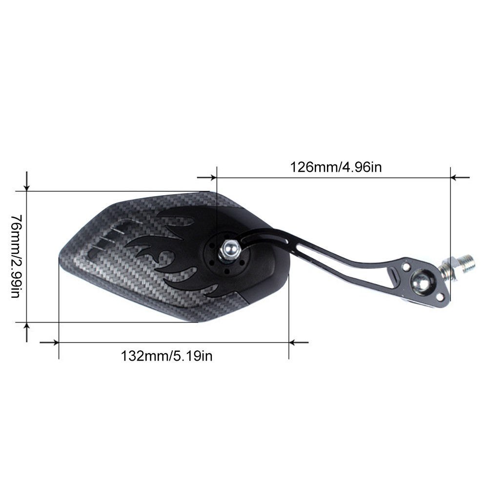 1 Pair Mountain MTB Road Bike Rearview Mirror 360 Rotation Adjustable Wide Angle Cycling Rear View Bicycle Handlebar Mirrors