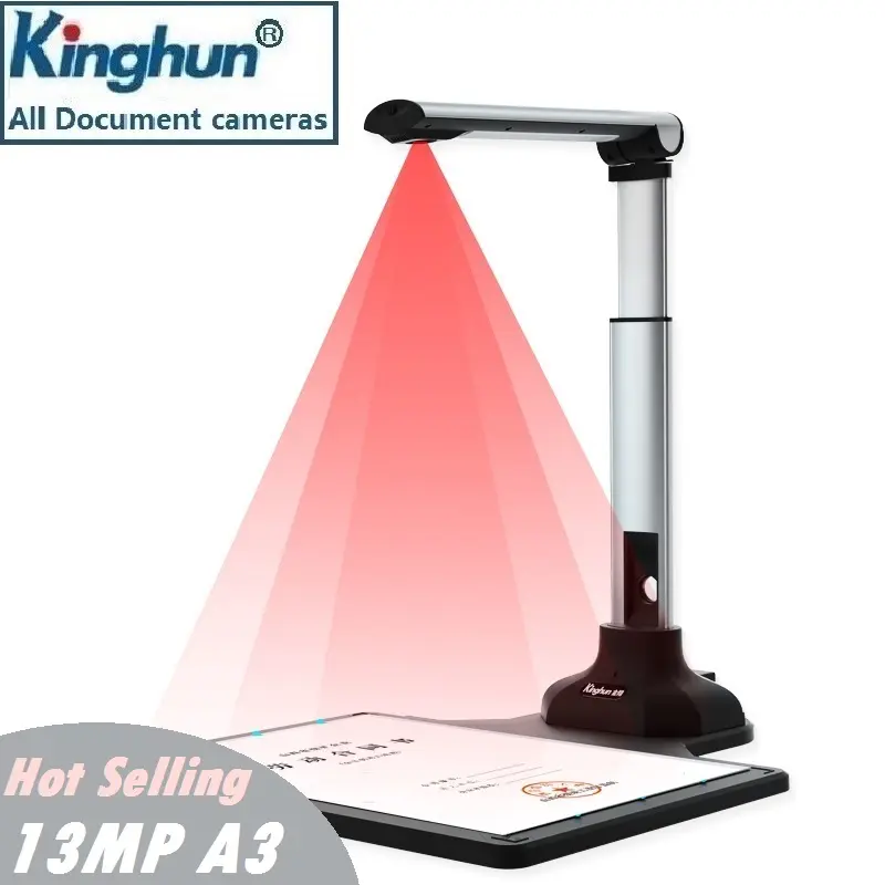 Best-Selling Kinghun KC6A07 A3 Portable High-Definition Book Document Camera Scanner