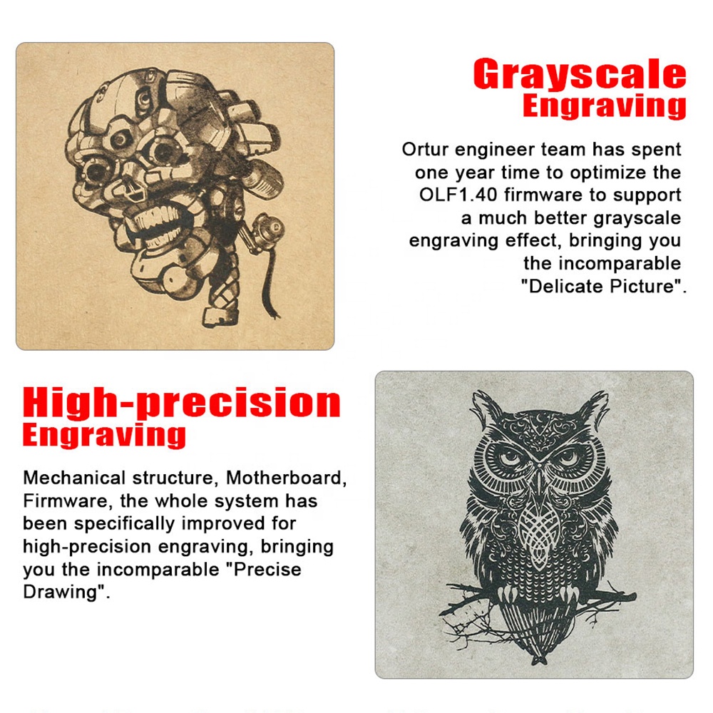 Ortur Engraving Machine DIY Metal Cutting Protection CNC laser engraver with Safety