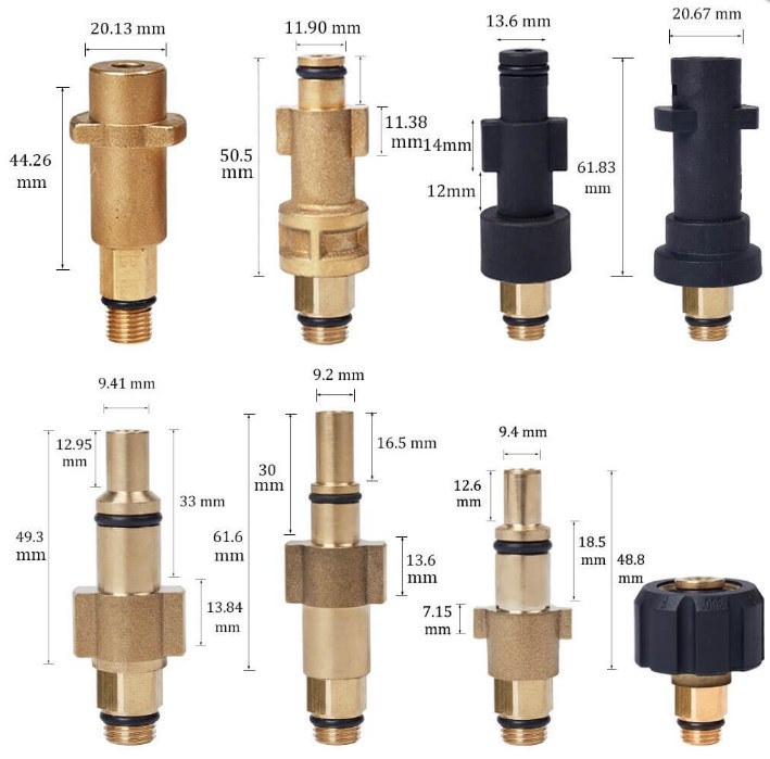 Foam cannon adapter foam gun connector matching accessories of pressure washers for cleaning the car