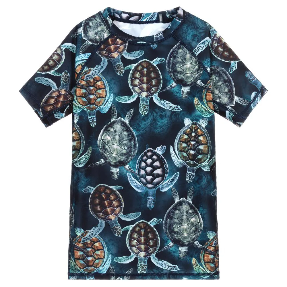 Children vendor manufacturer 2021 summer custom 3d print fashionable kids boy swimming t shirt