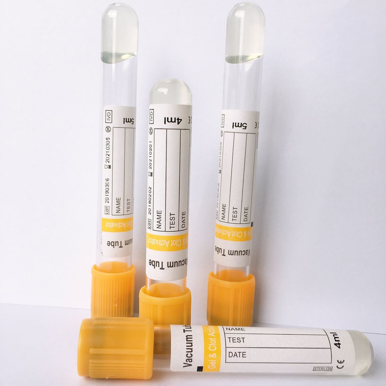 Одноразовая трубка для сбора крови Gel + Clot 8 мл 13*100 мм