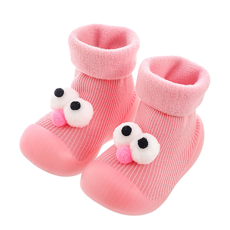 Floor socks children spring and winter pure cotton thickened baby socks slip-proof soft sole baby indoor baby toddlers shoes