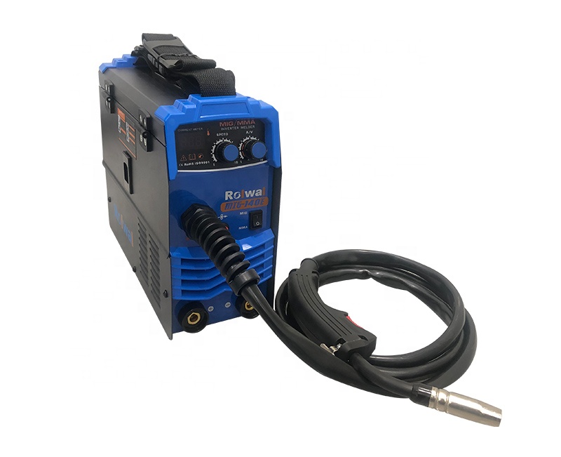 Мини газовый и безгазовый MIG/MAG/MMA 140E инвертор MIG Welder 120A IGBT инверторный Сварочный аппарат